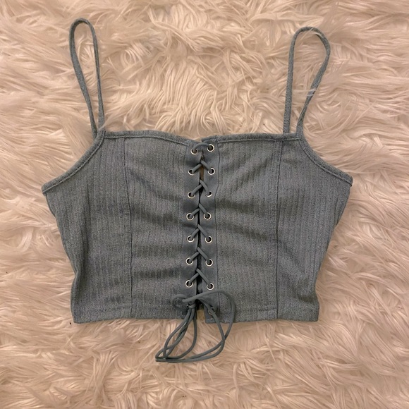 NWOT SHEIN front laced corset tank - Picture 1 of 1